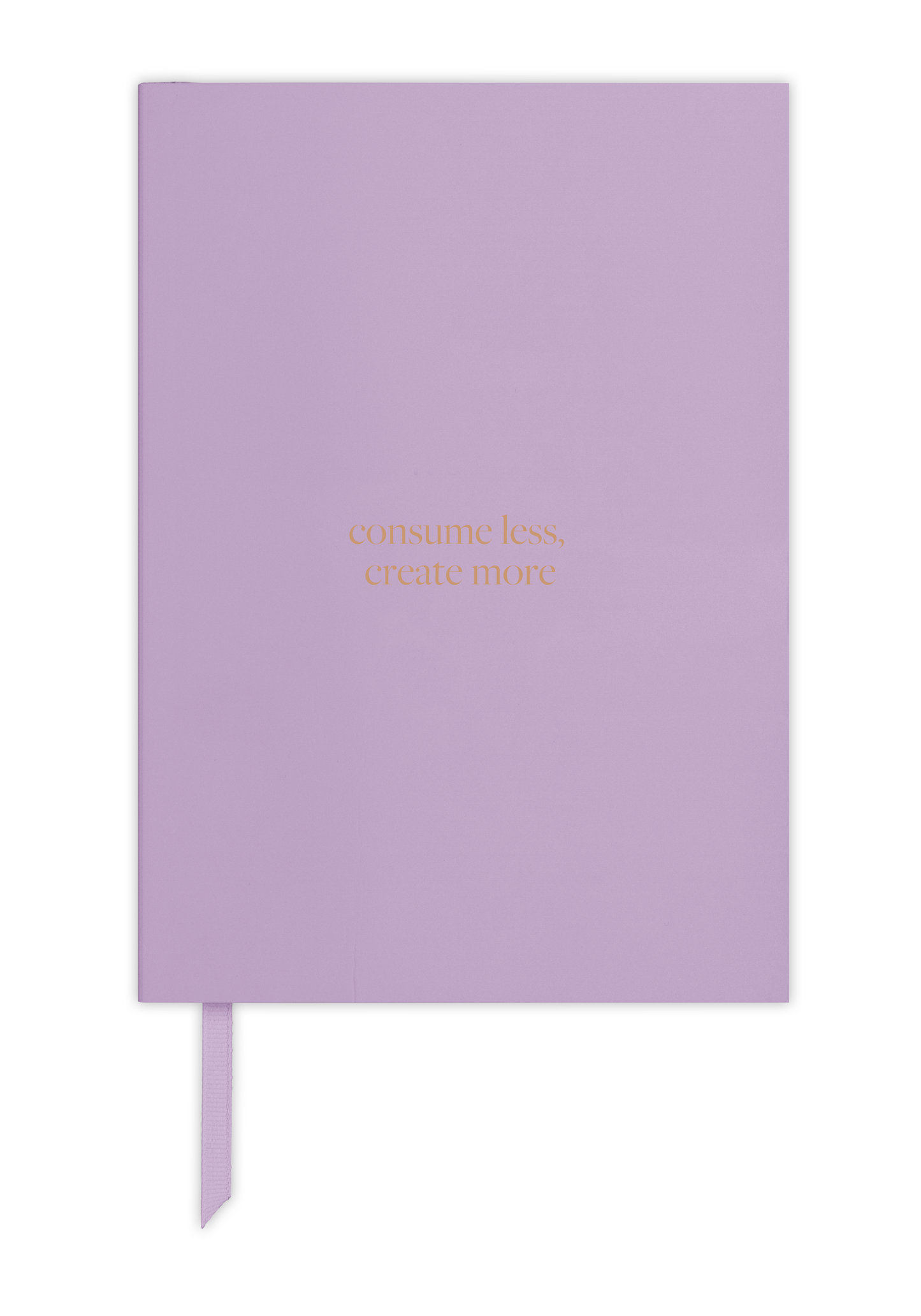 Premium A5 Lined Notebook - 'consume less create more'