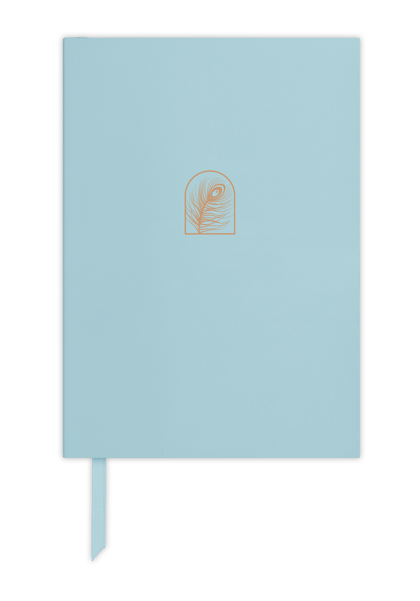 Premium Personalised A5 Travel Journal - Peacock Feather