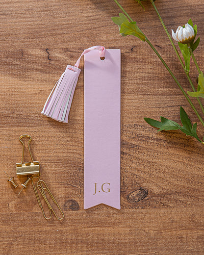 Travelista Vegan Leather Bookmark with Initials