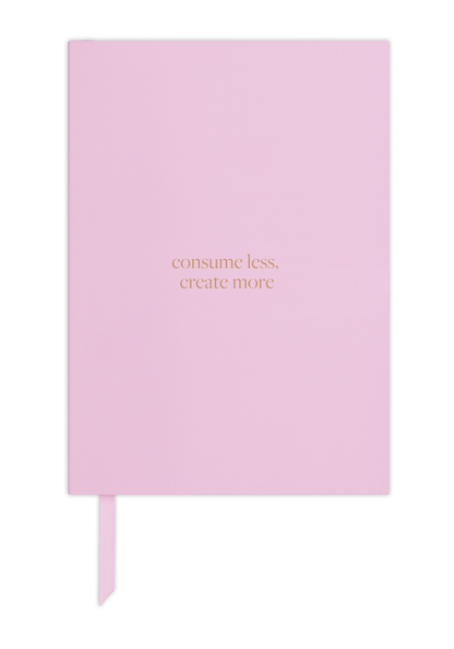 Premium A5 Lined Notebook - 'consume less create more'