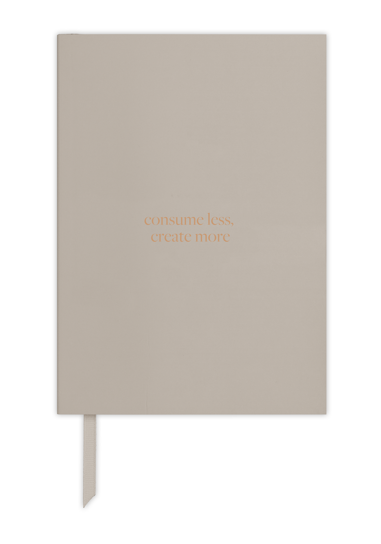 Premium A5 Lined Notebook - 'consume less create more'