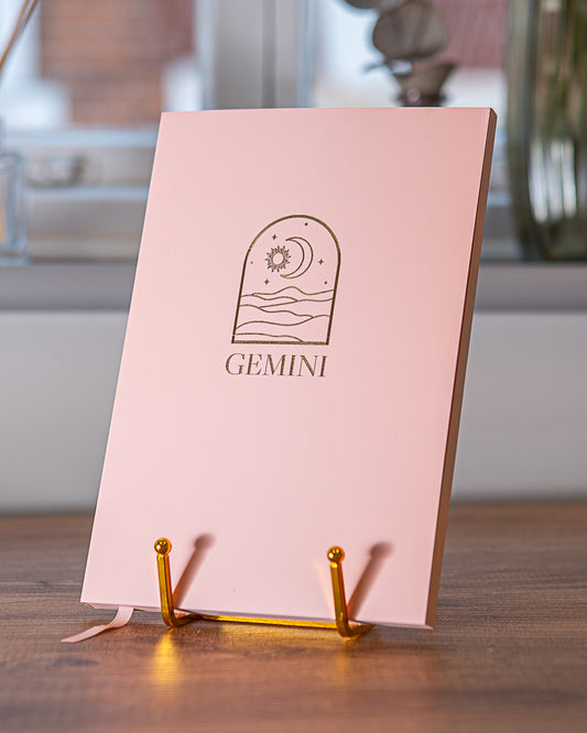 Premium Personalised A5 Lined Notebook - Celestial Star Sign