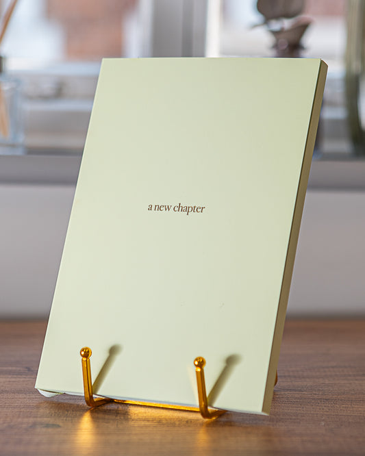 Premium A5 Lined Notebook - 'a new chapter'