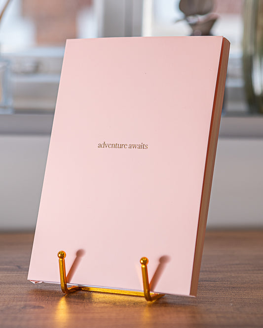 Premium A5 Lined Notebook - 'adventure awaits'