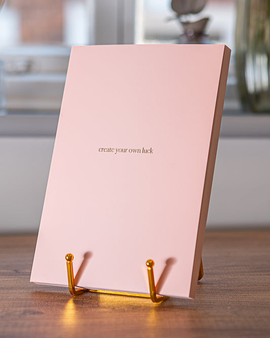 Premium A5 Lined Notebook - 'create your own luck'