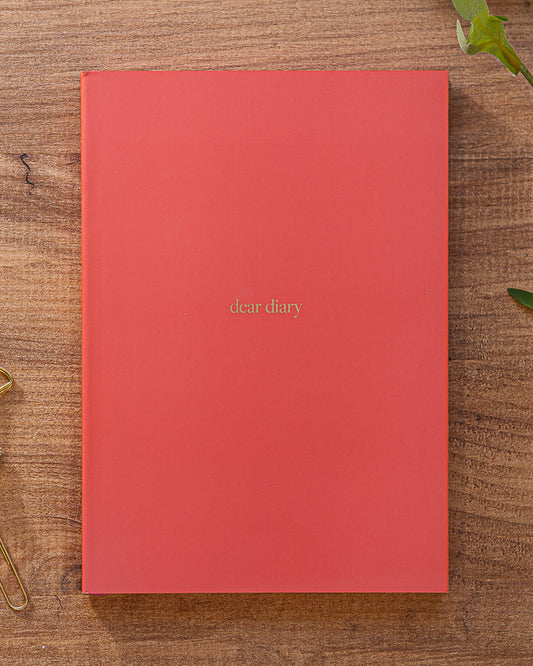 Premium A5 Lined Notebook - 'dear diary'