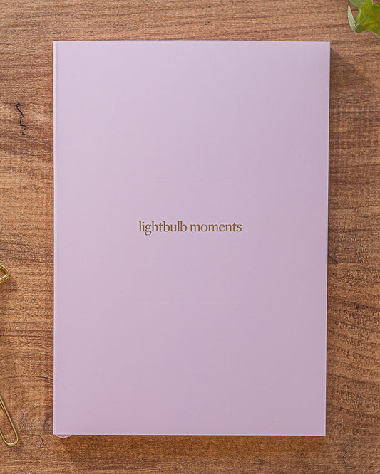 Premium A5 Lined Notebook - 'lightbulb moments'