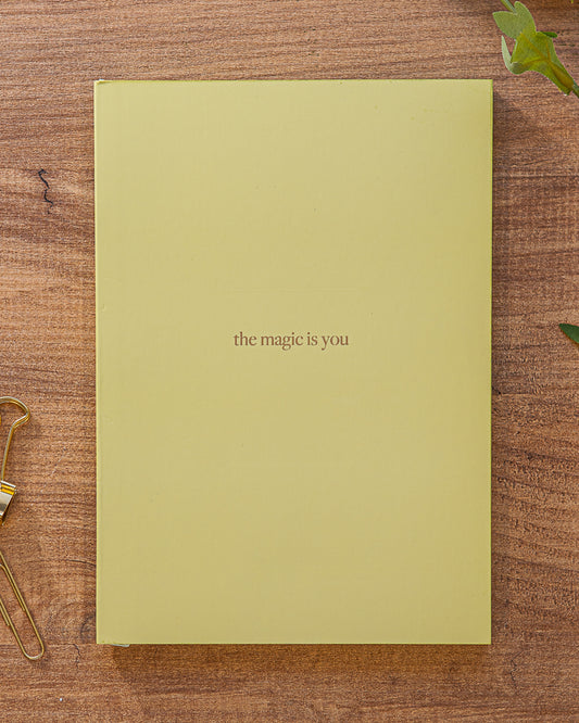 Premium A5 Lined Notebook - 'the magic is you'