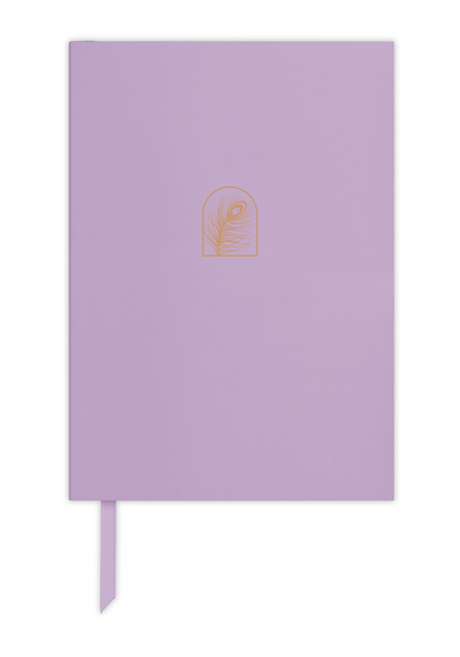 Premium Personalised A5 Travel Journal - Peacock Feather