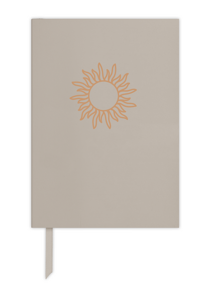 Premium Personalised A5 Lined Notebook - Soleil Initials